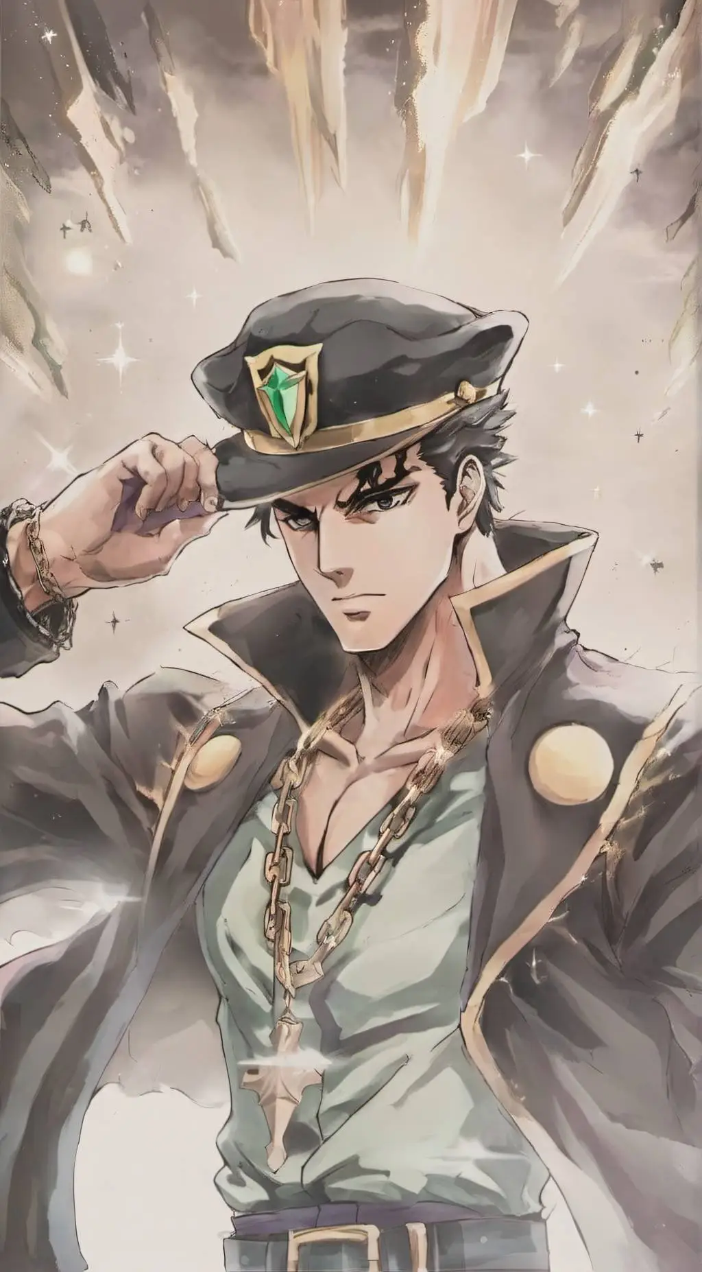 ai character: Jotaro Kujo background