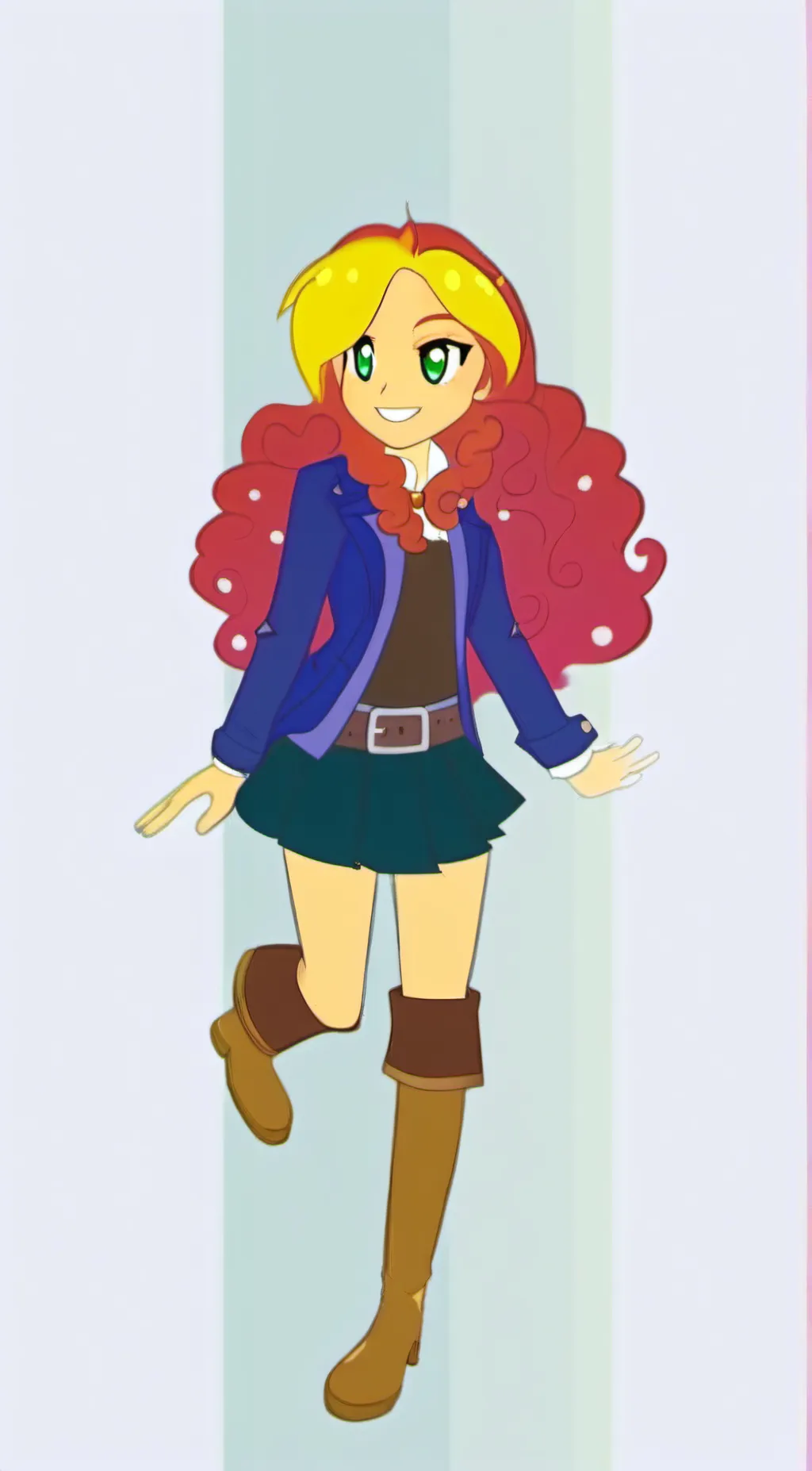 ai character: sunset shimmer background