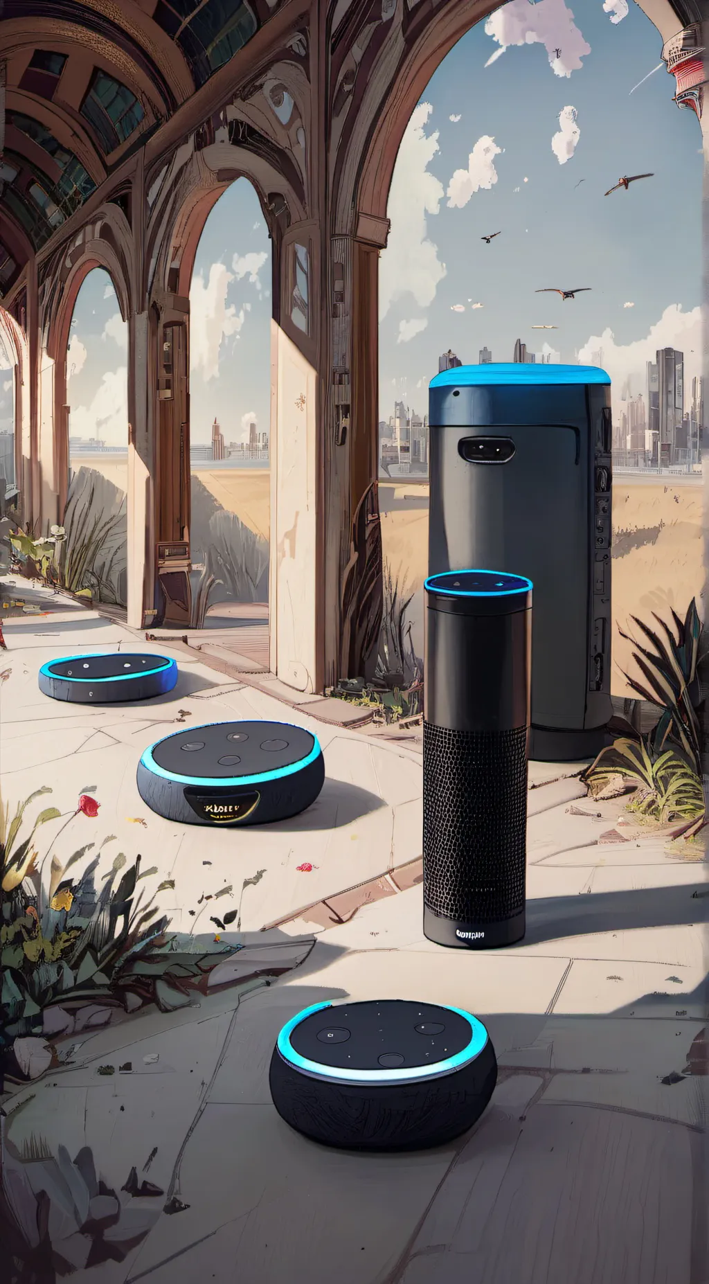 ai character: Alexa assistant background