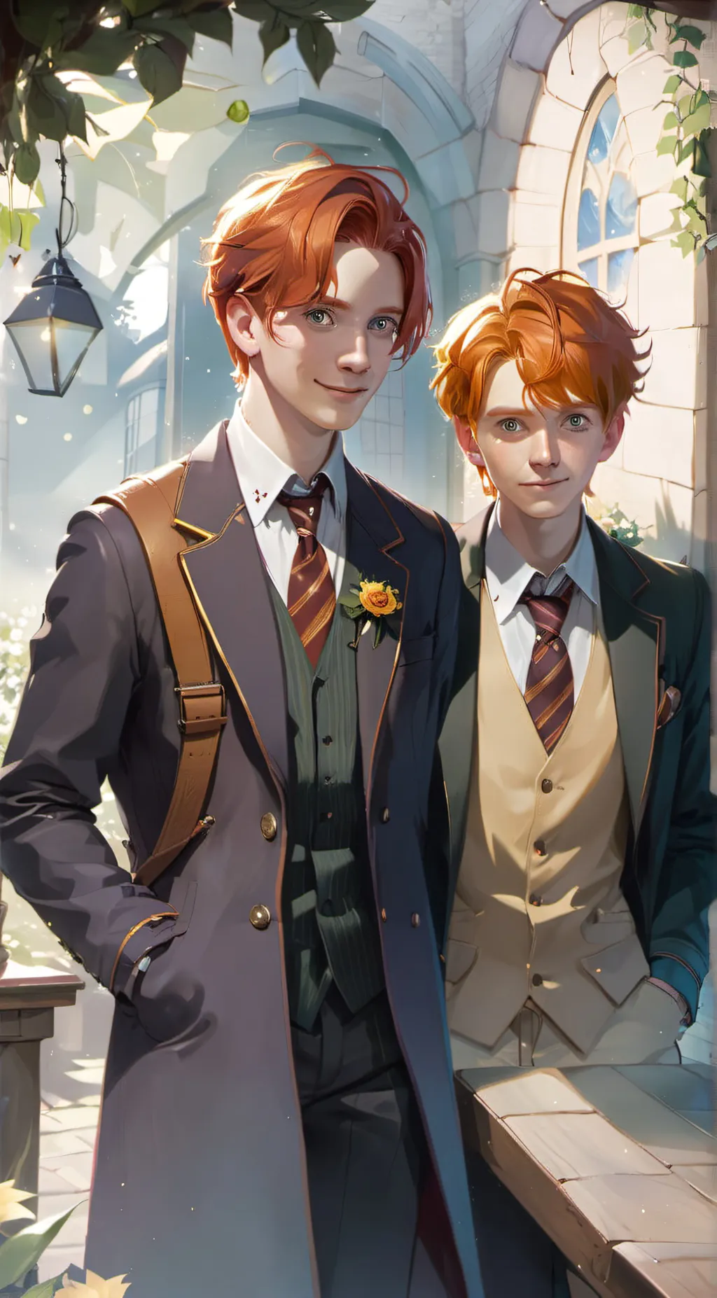 ai character: The Weasley twins background