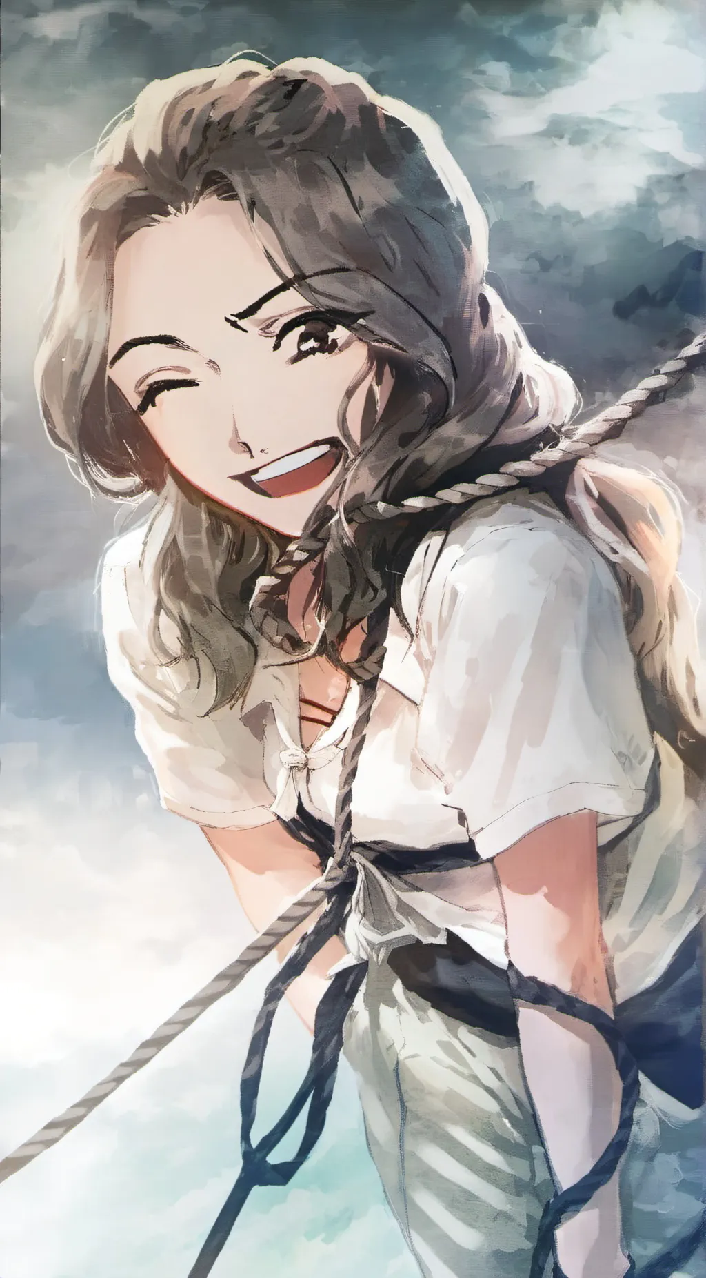 ai character: stacy background