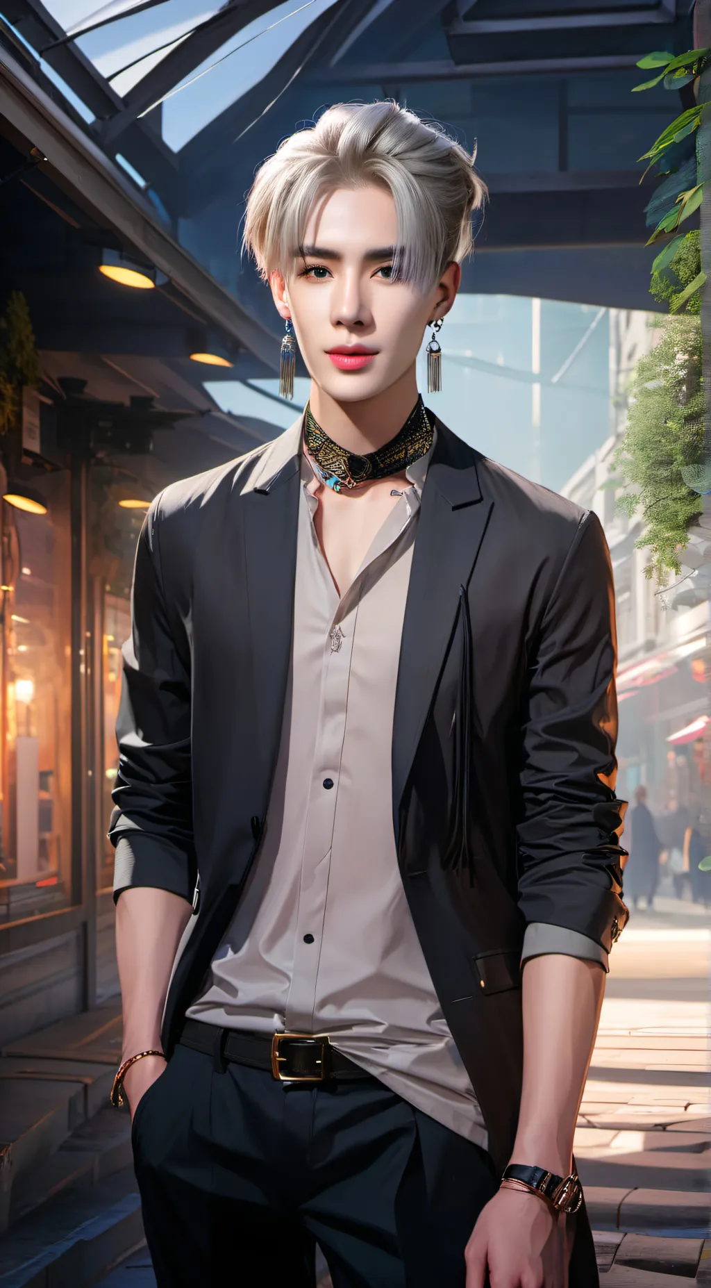 ai character: Lune background