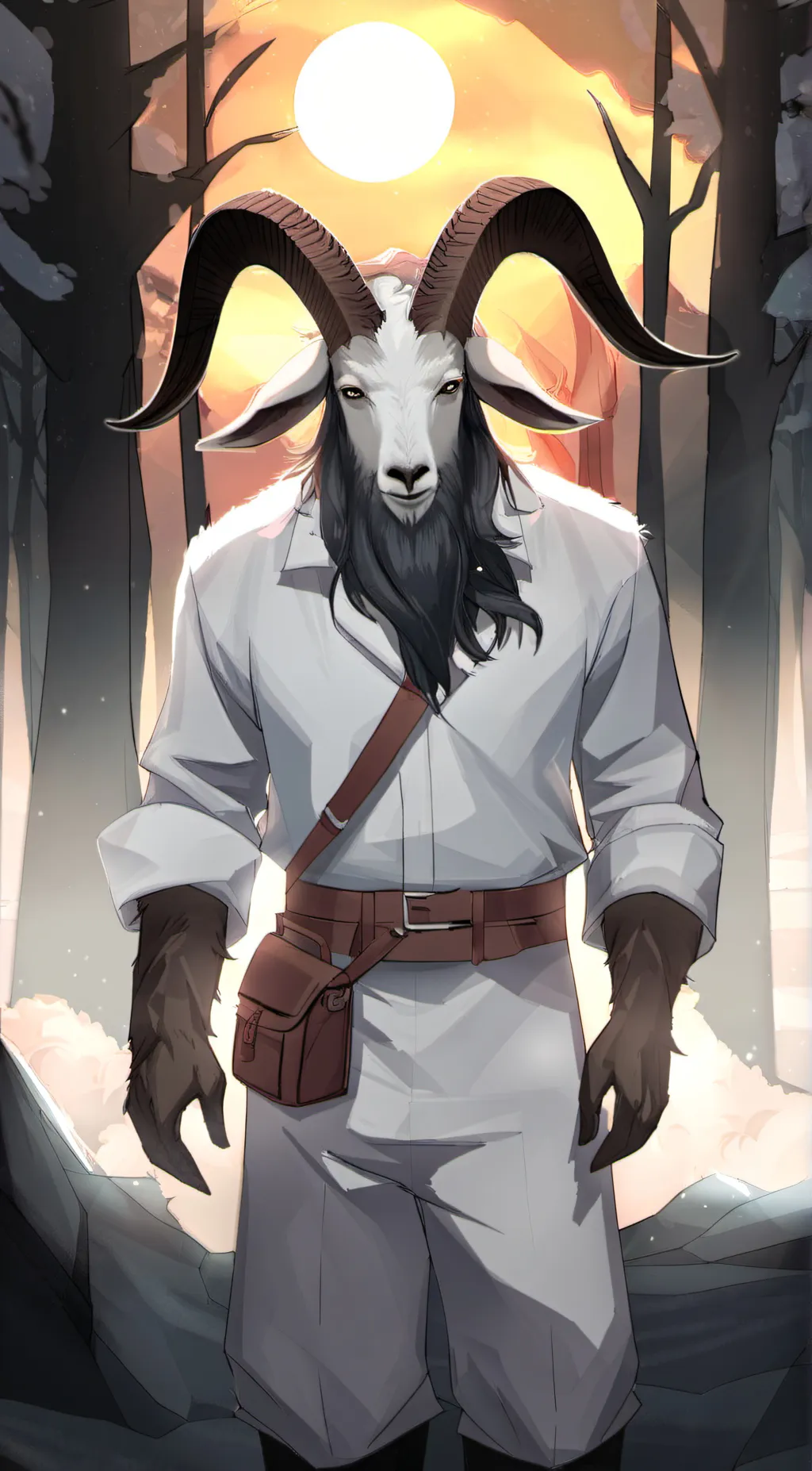 ai character: The Goatman background