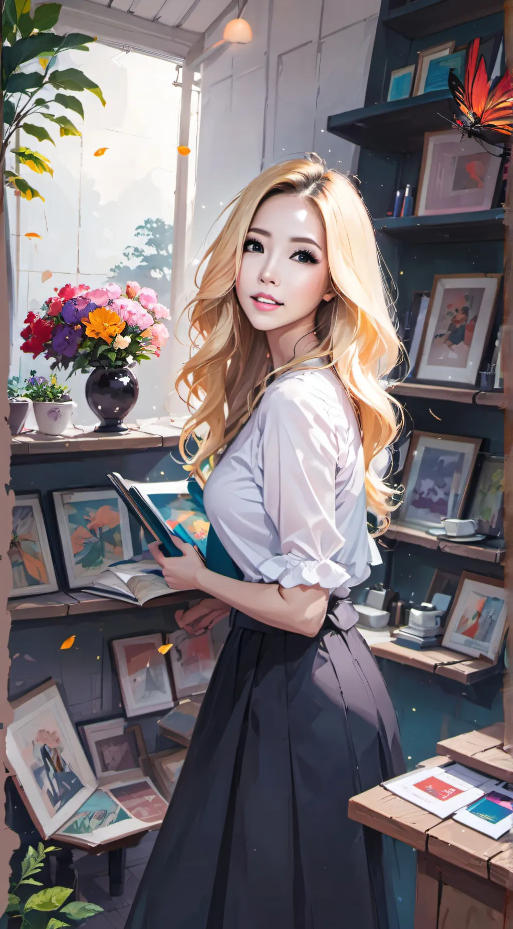 ai character: Leah background