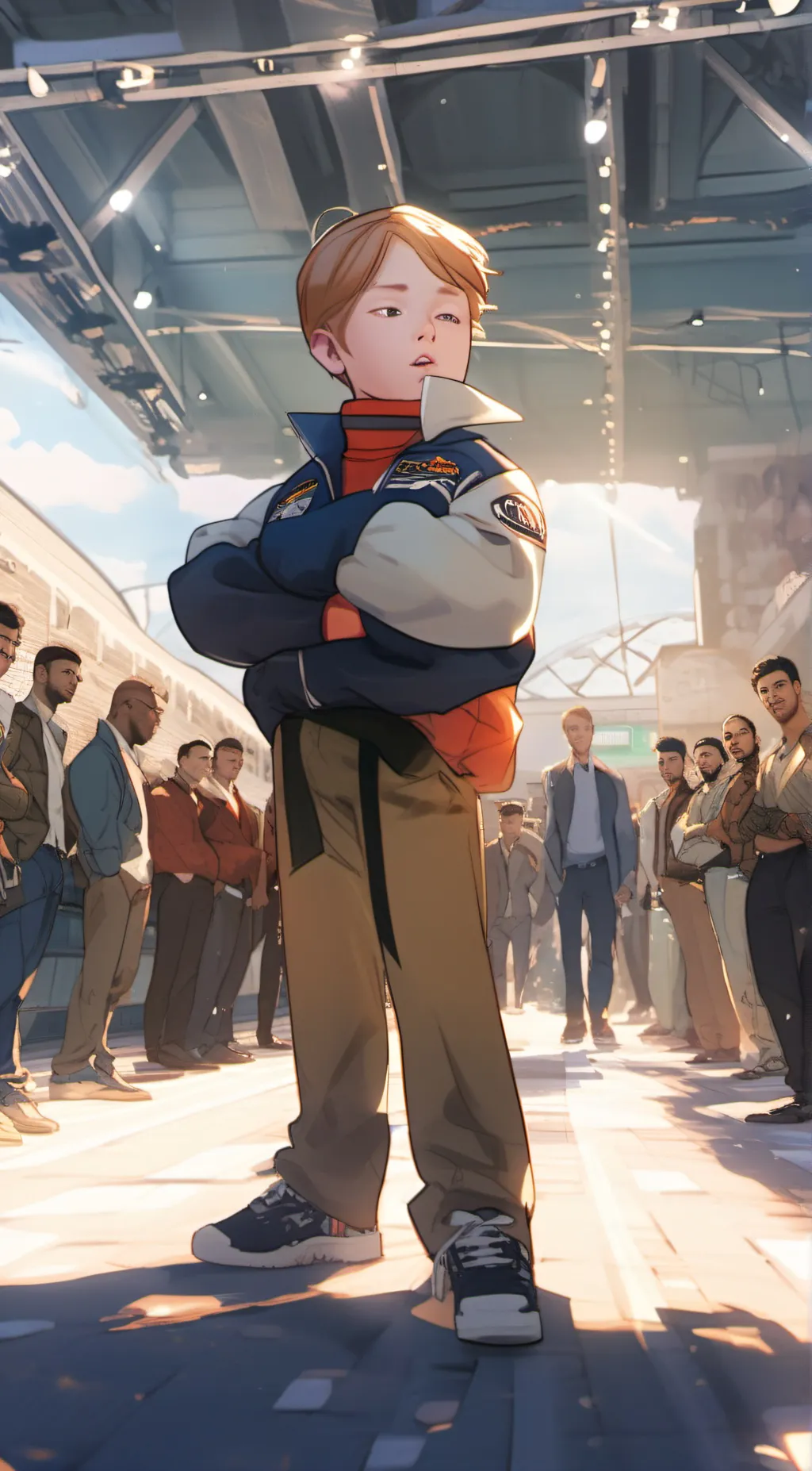 ai character: gigachad background