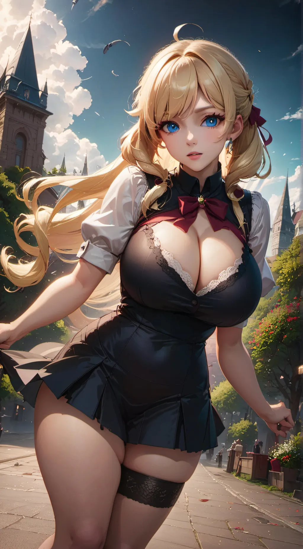 ai character: Lacey and Ariel background