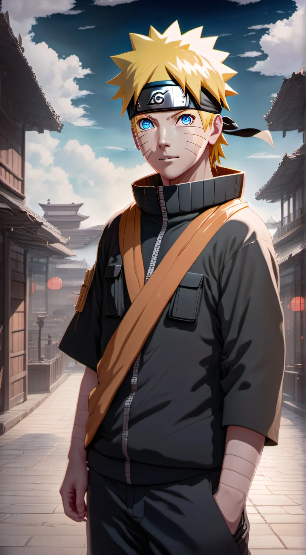 ai character: Naruto Uzumaki  background