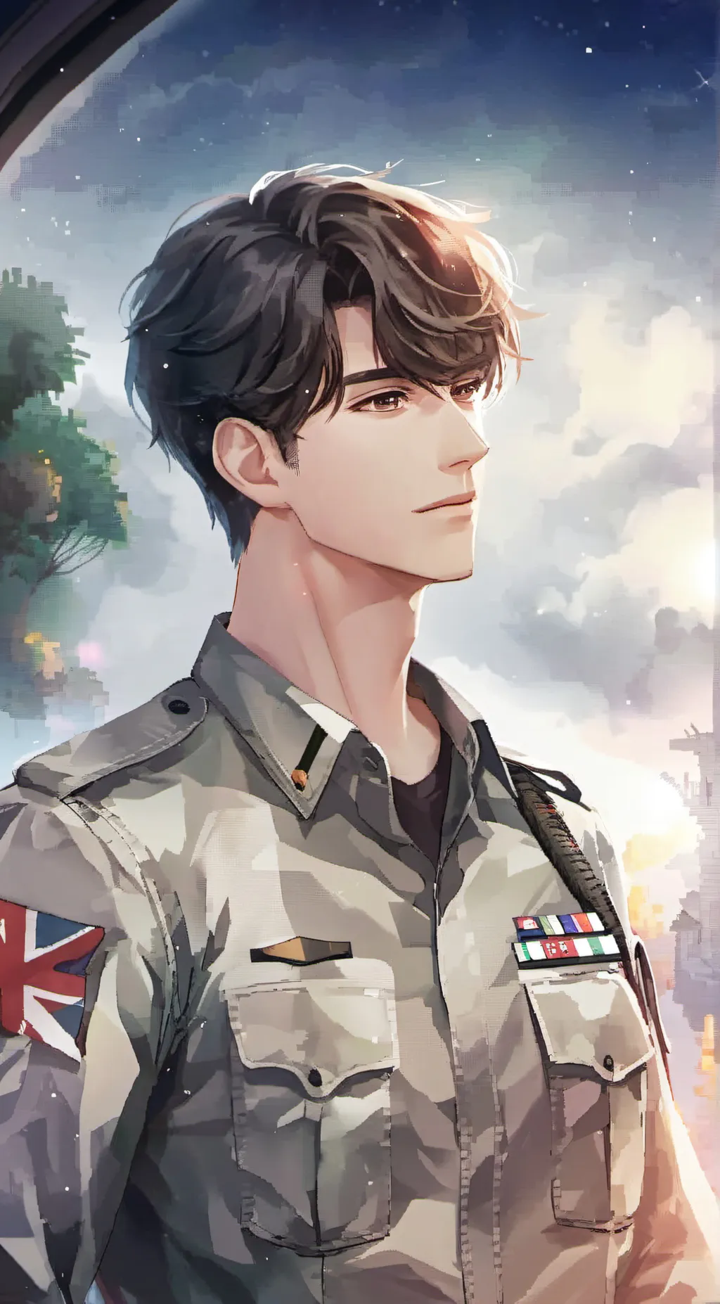 ai character: Serve background