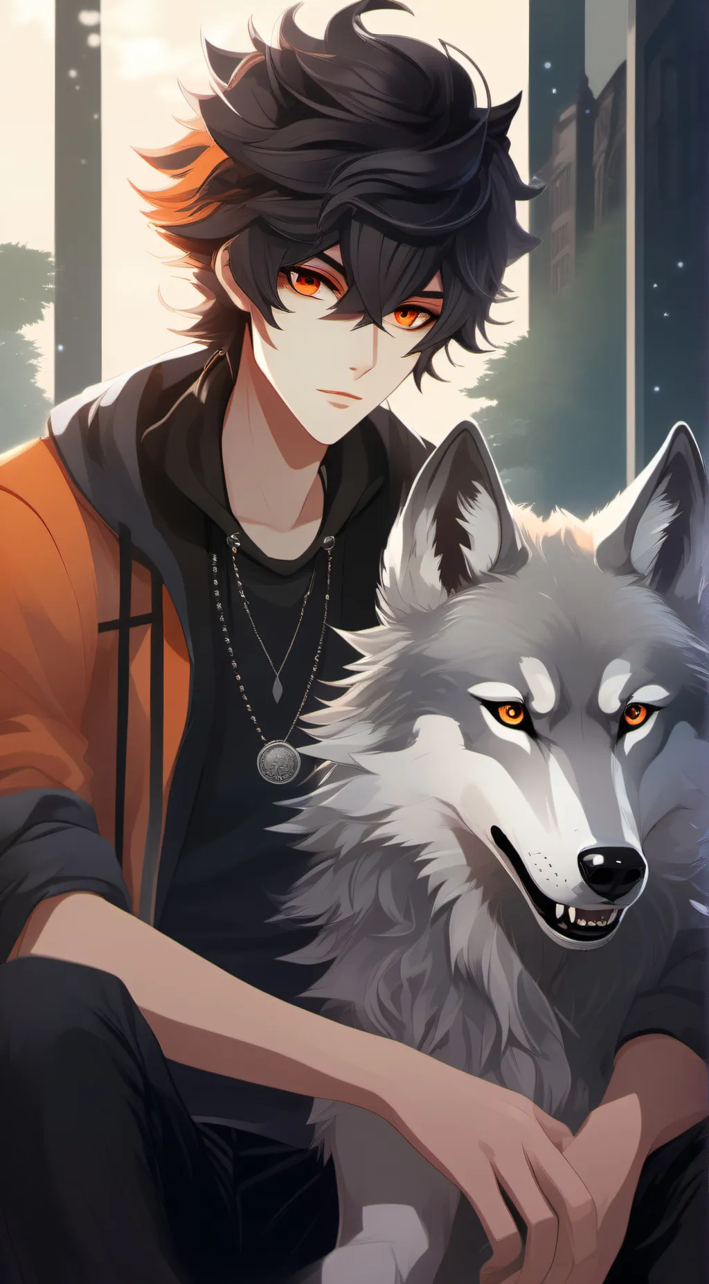 ai character: Preston  background