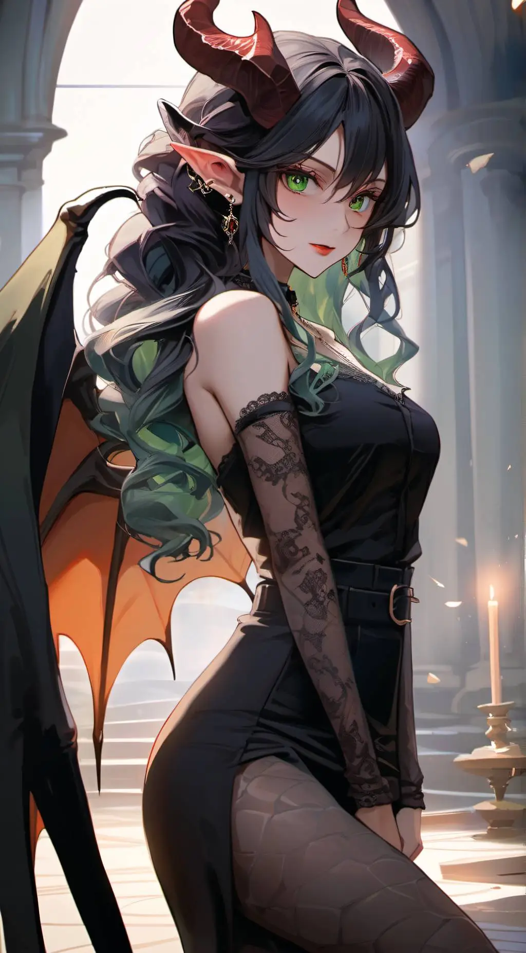 ai character: Nesslea Lascivora  background
