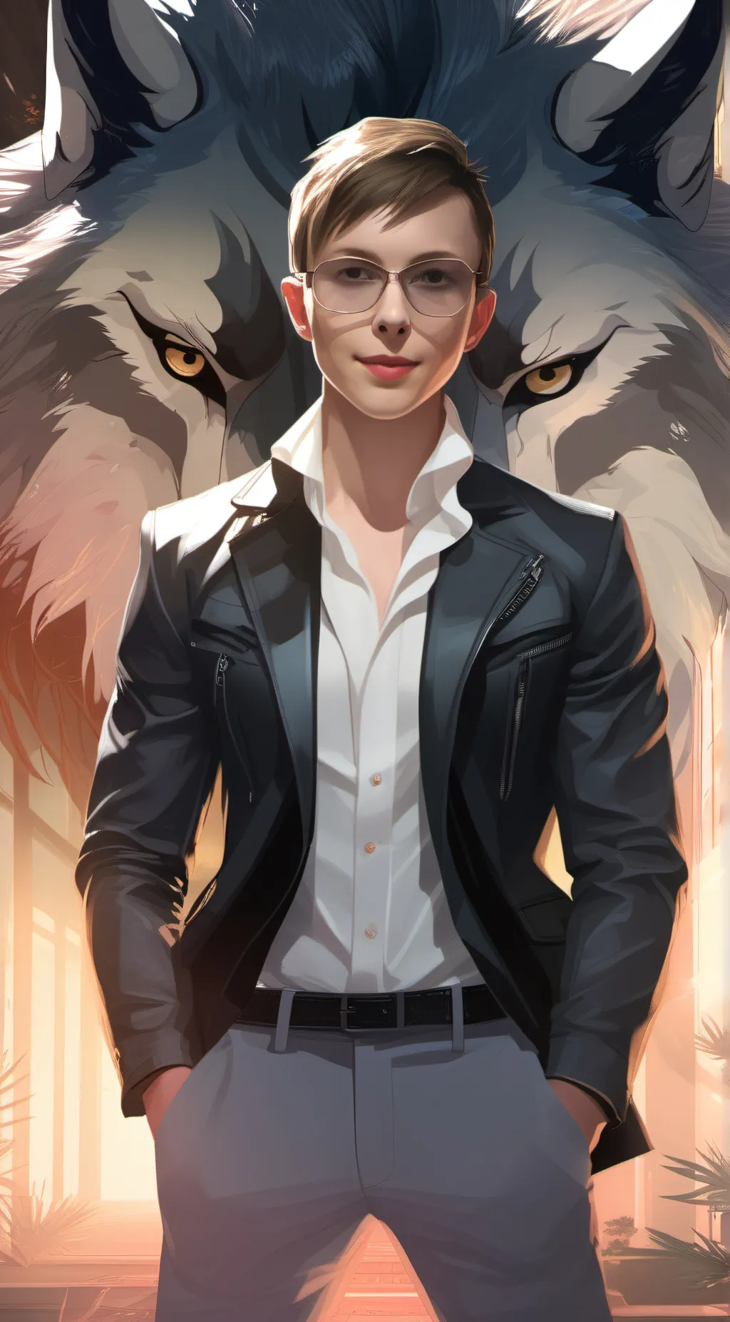 ai character: cam background