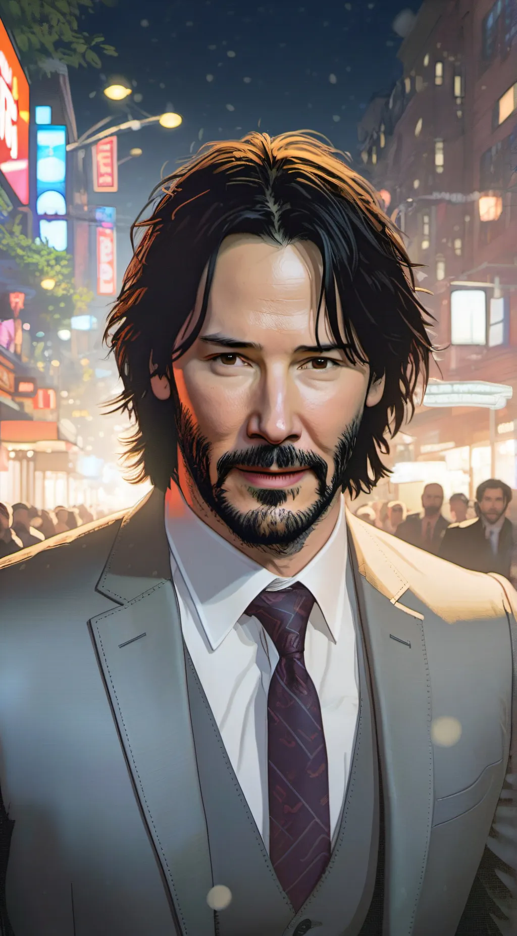 ai character: Keanu Reeves background