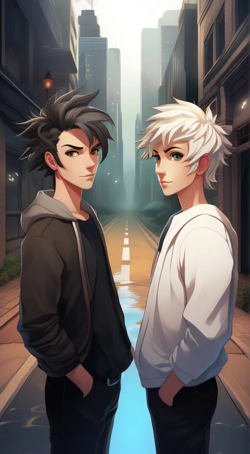 ai character: opposite brothers background