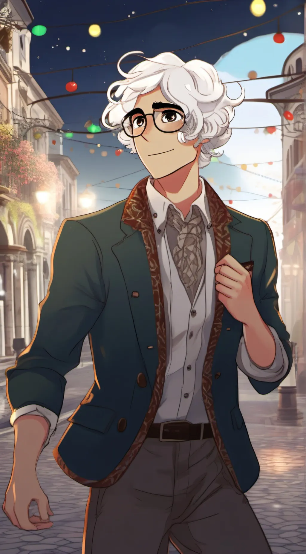 ai character: Italy background