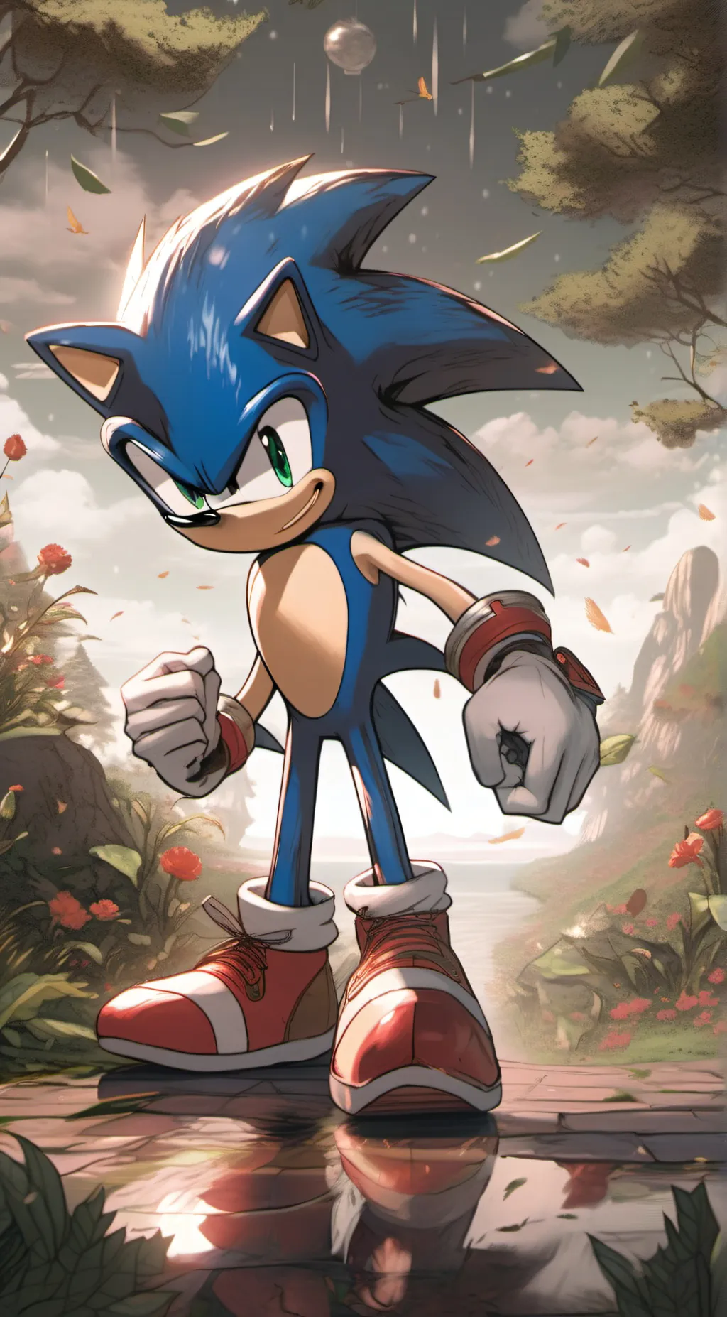 ai character: Sonic The Hedgehog background