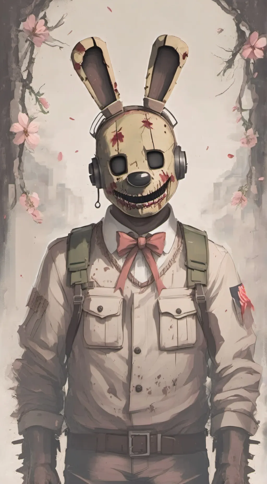 ai character: spring trap  background