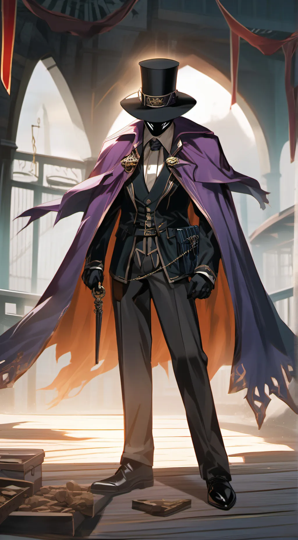 ai character: puppet master background