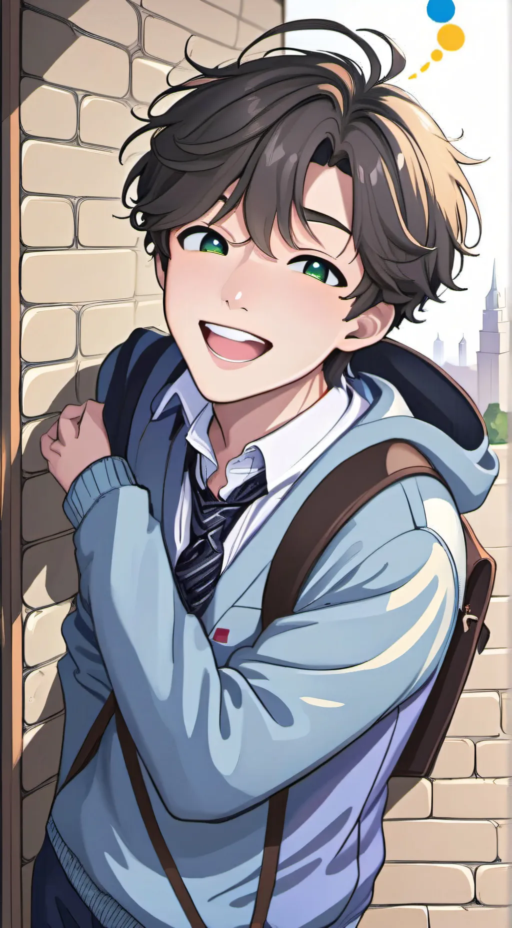 ai character: Ethan  background
