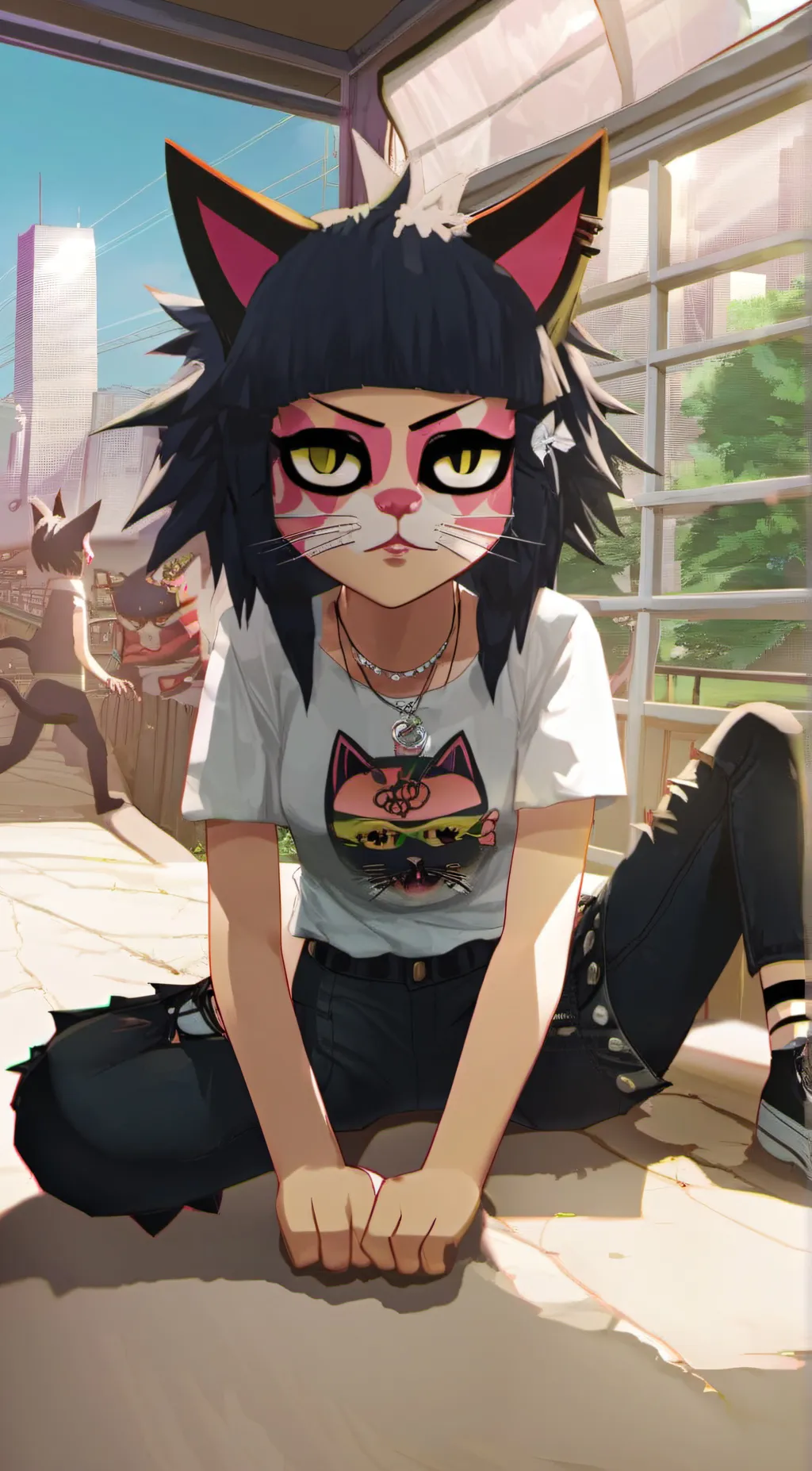 ai character: Meowrella background