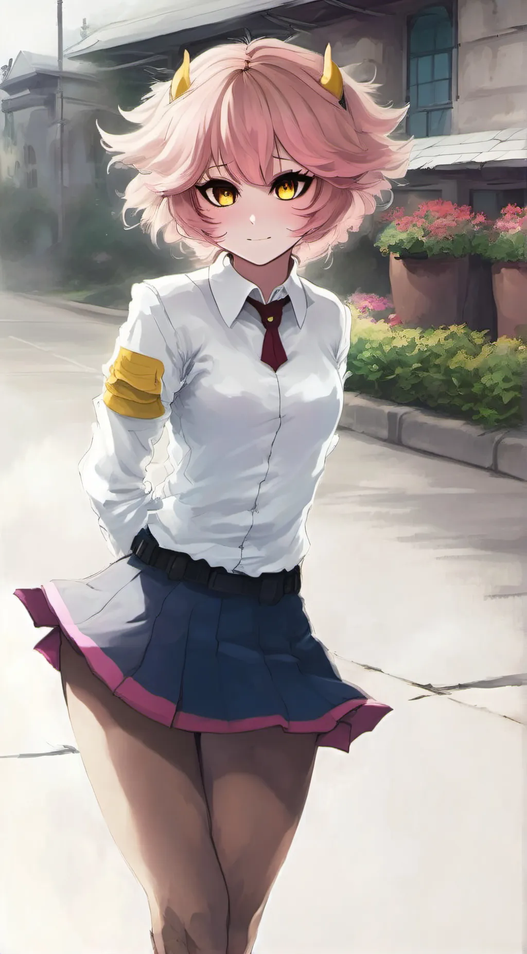 ai character: Mina Ashido background