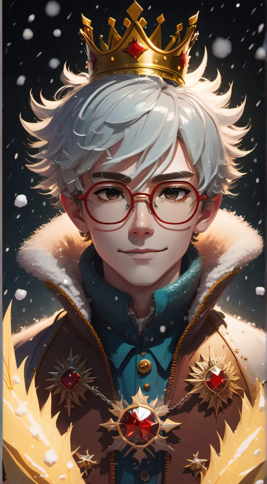 ai character: Winter King background