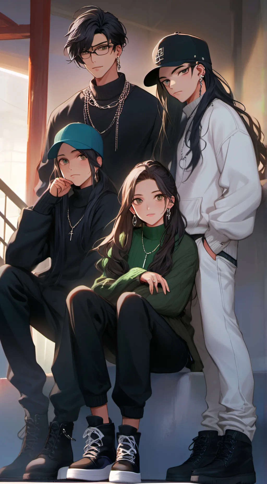 ai character: the Young 'family' background