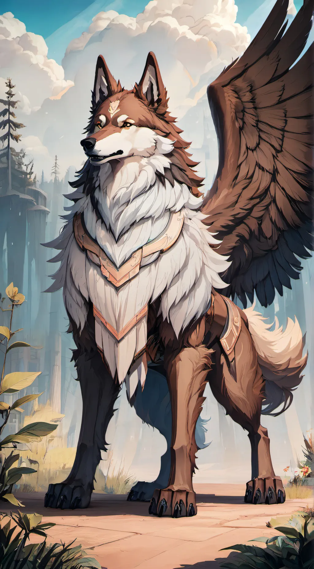 ai character: Pine background