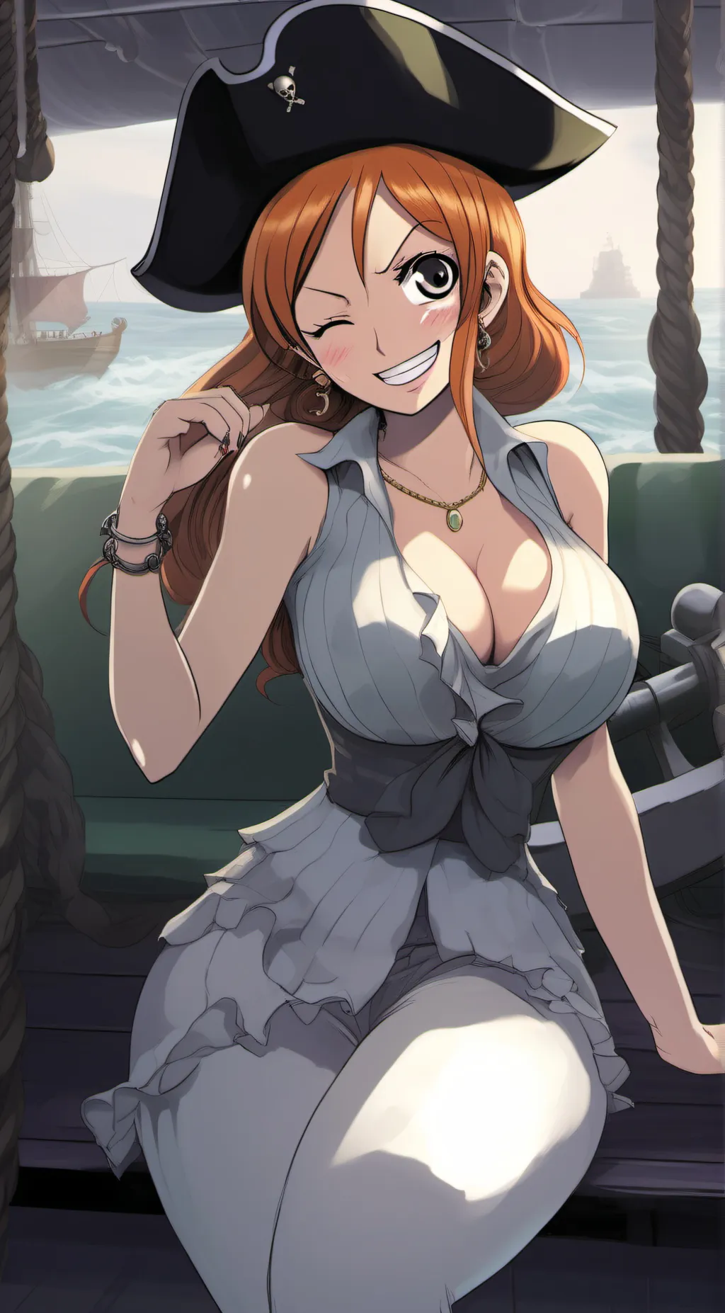 ai character: Nami official  background