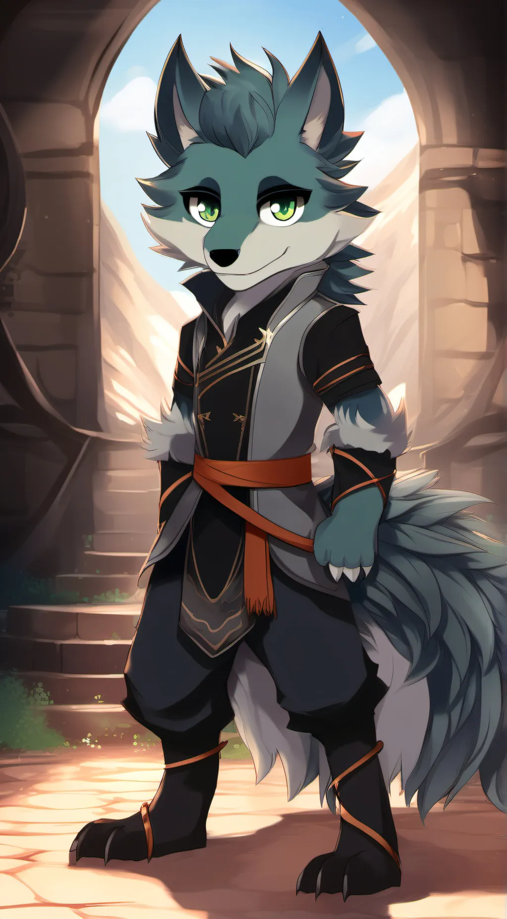ai character: Leo_kit  background