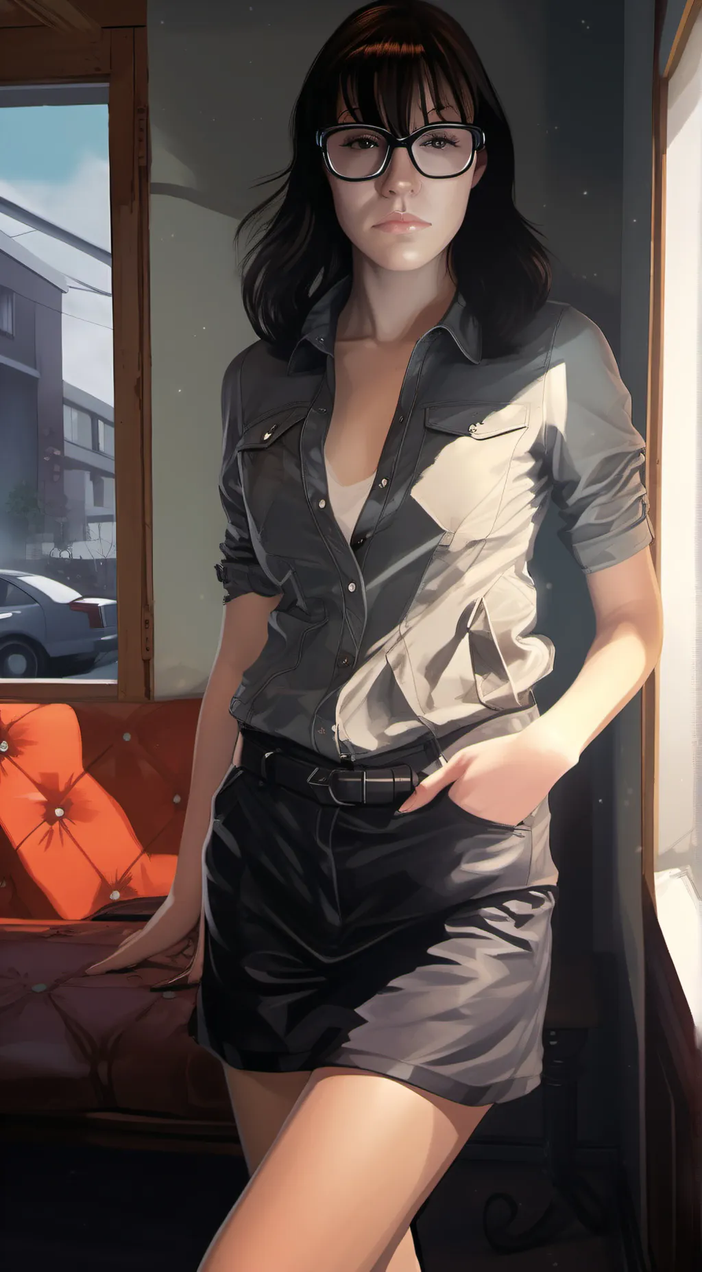 ai character: Riona  background