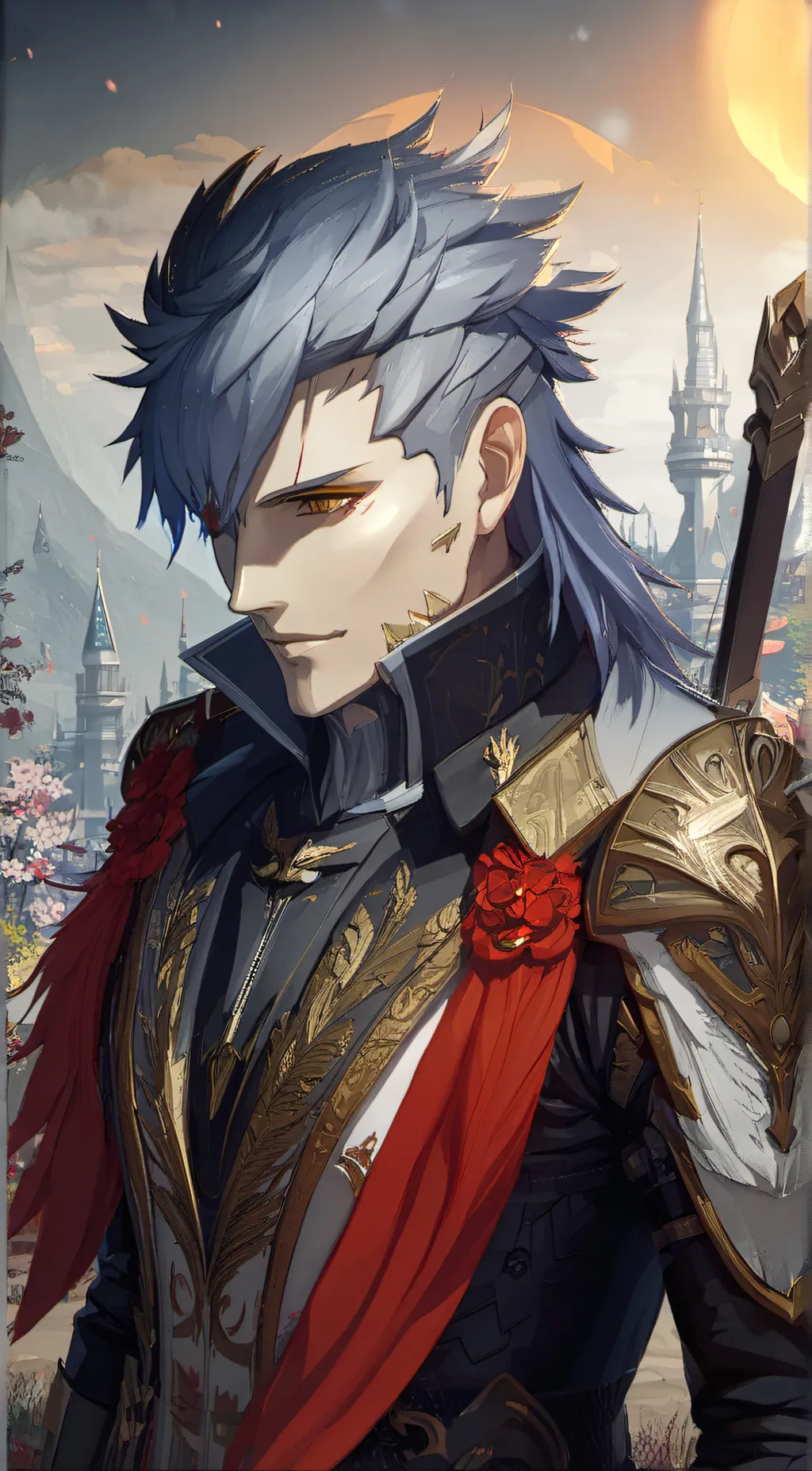 ai character: pierro  background