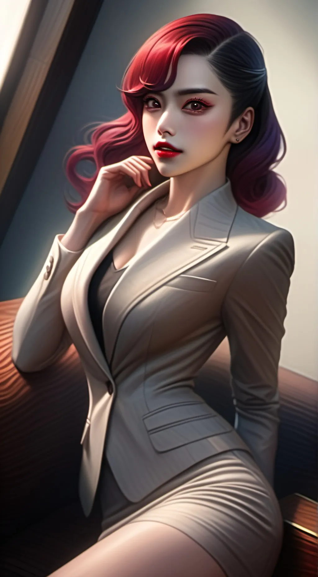 ai character: Scarlet  background