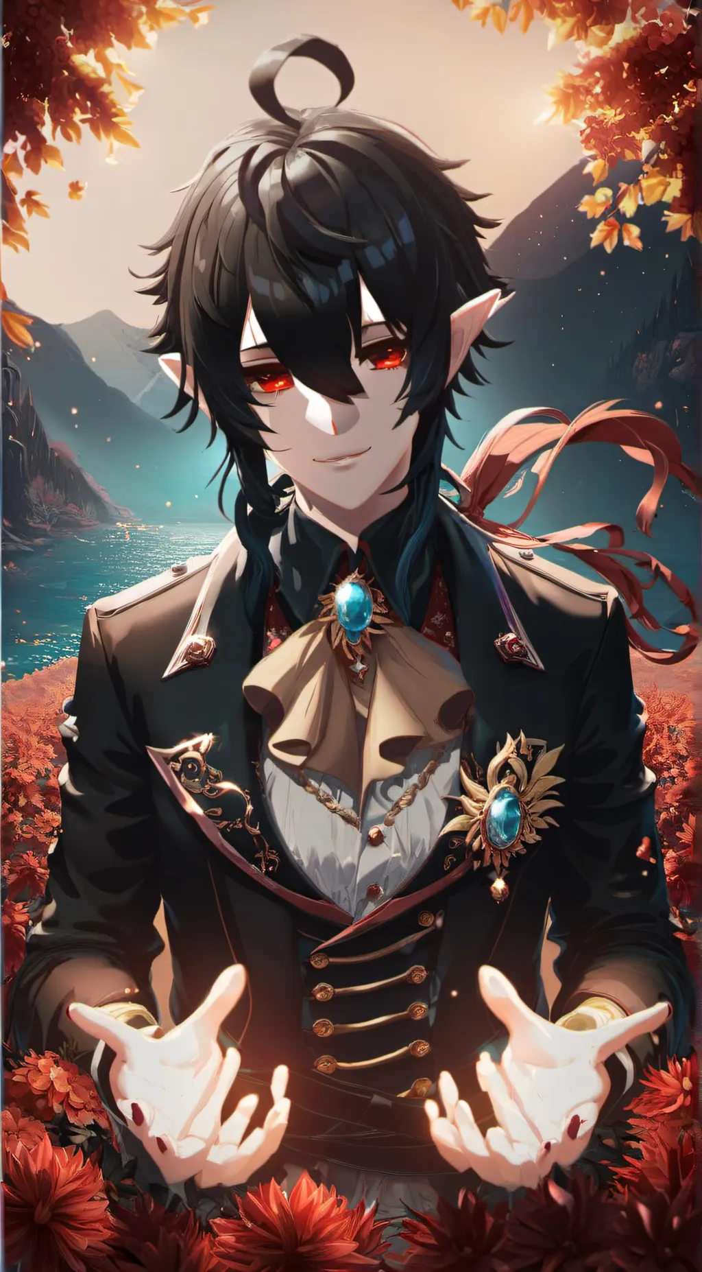 ai character: Lucifer  background