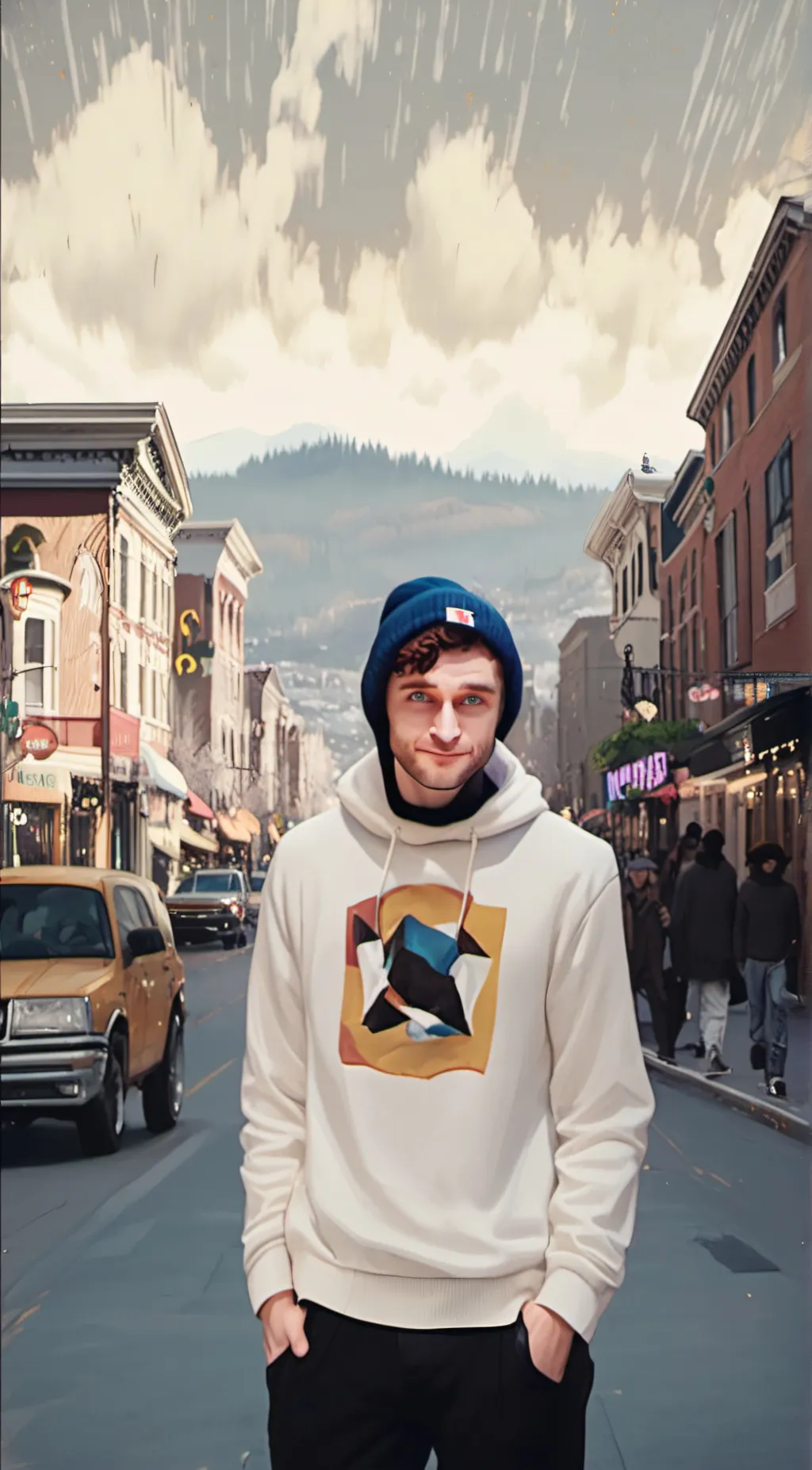 ai character: joshdub  background