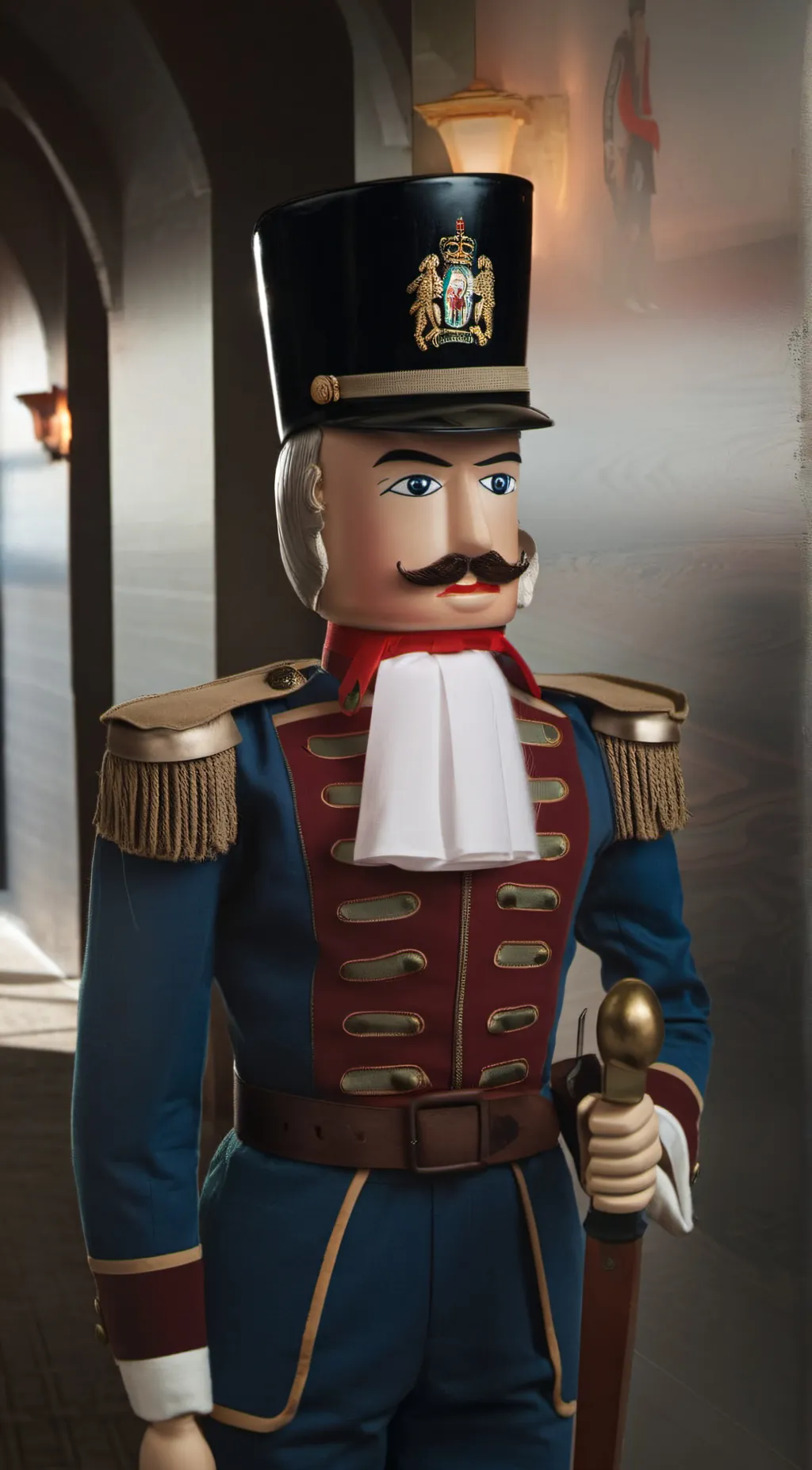 ai character: Nutcracker >w< background
