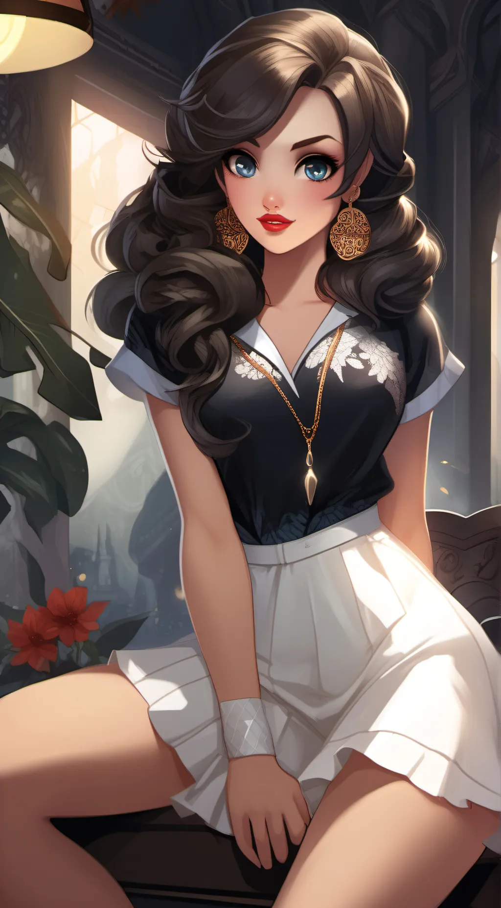 ai character: Marie background