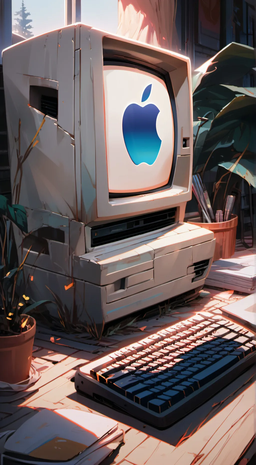 ai character: Macintosh Riley background