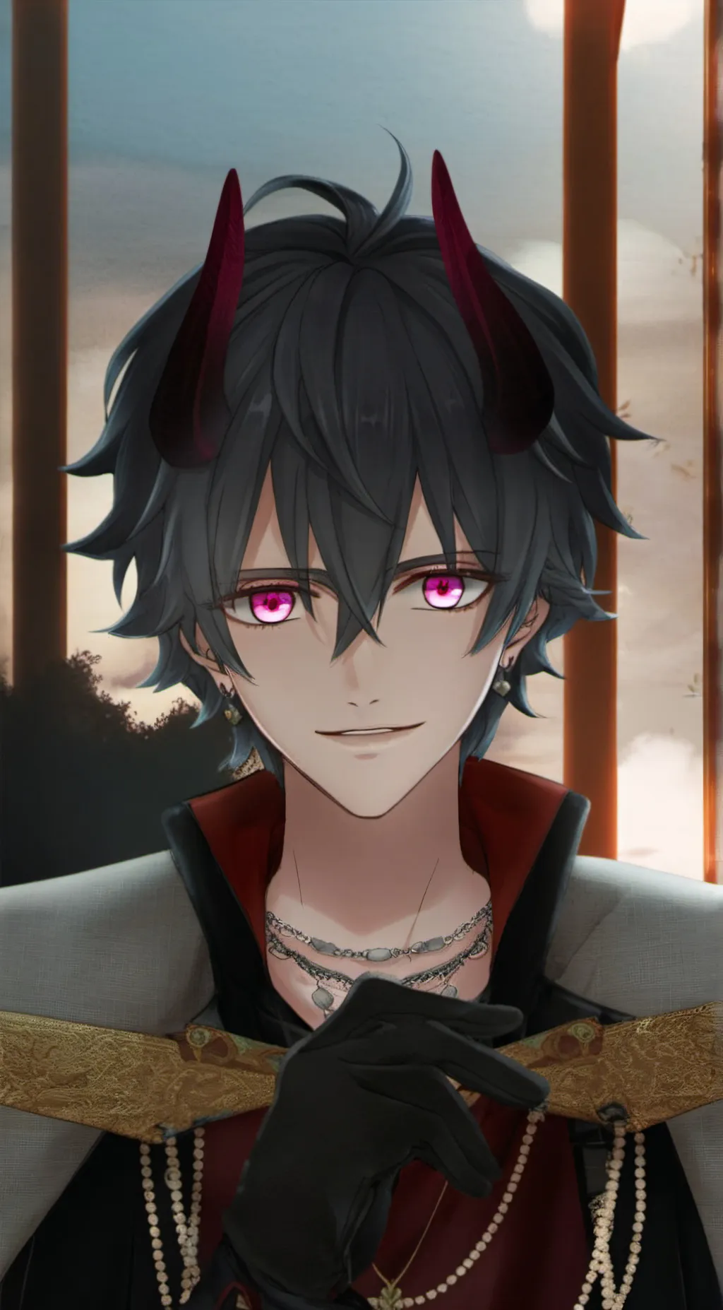 ai character: lucas^^ background