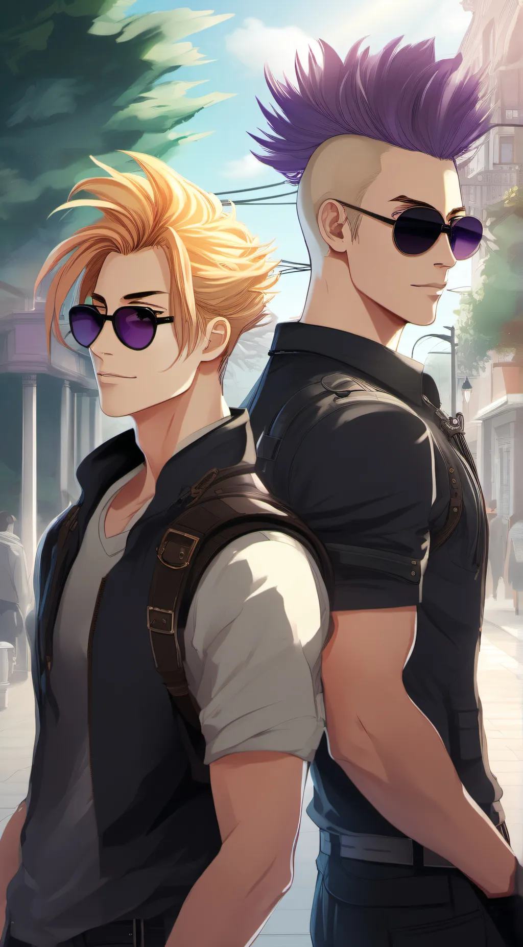 ai character: Ash and Shorter background