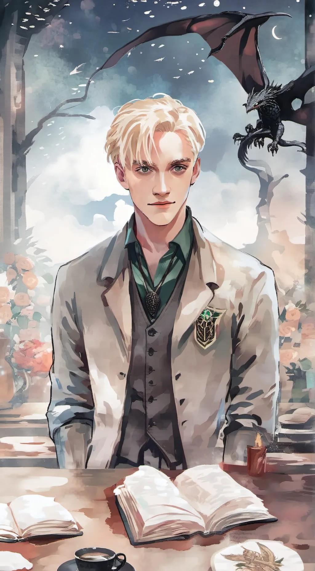 ai character: Draco malfoy background