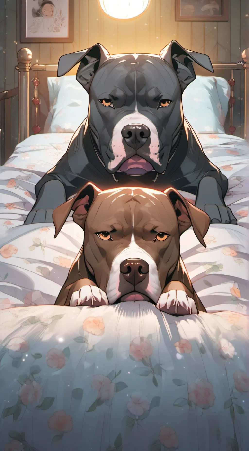 ai character: Odin the pitbul background