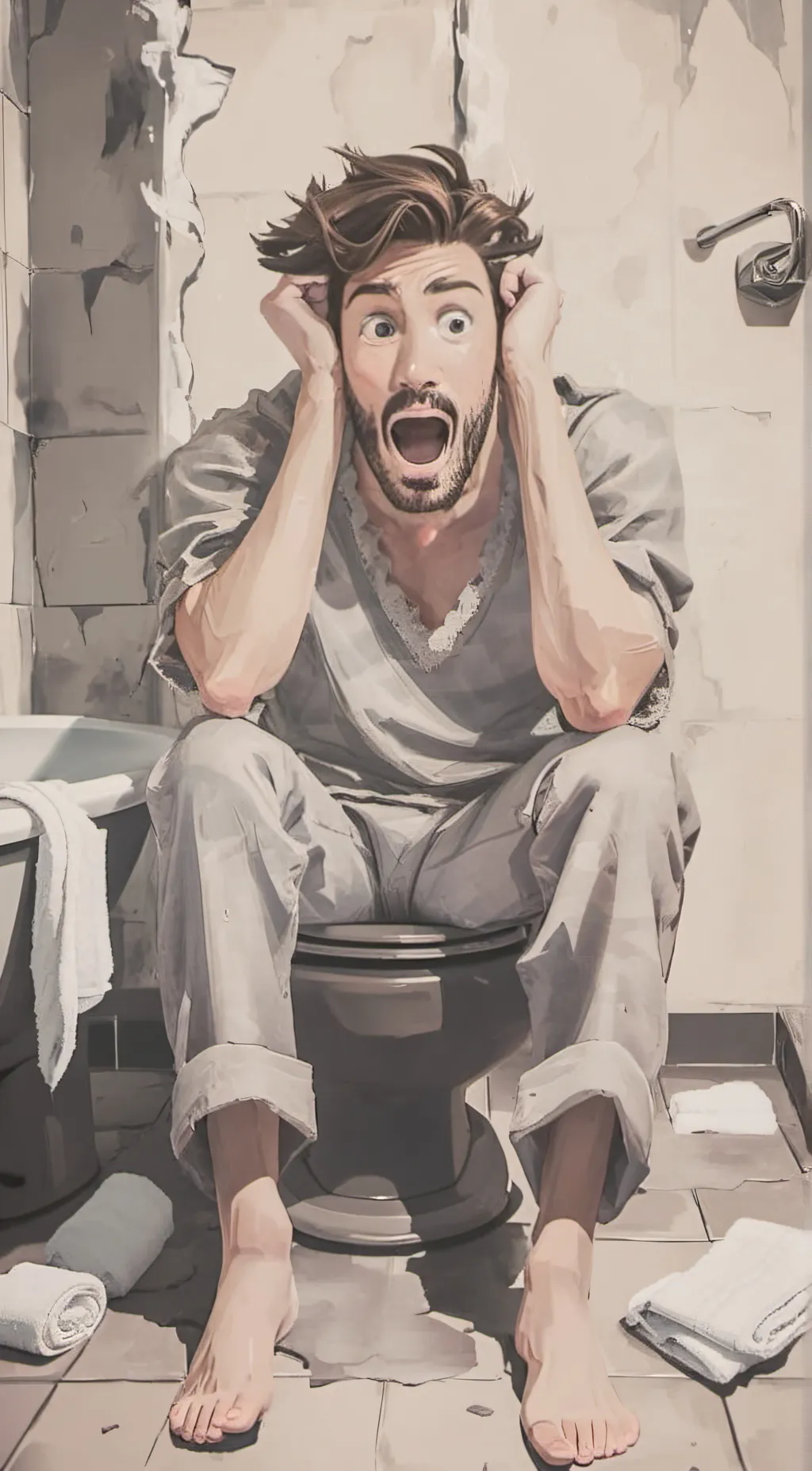 ai character: Constipated Carl background