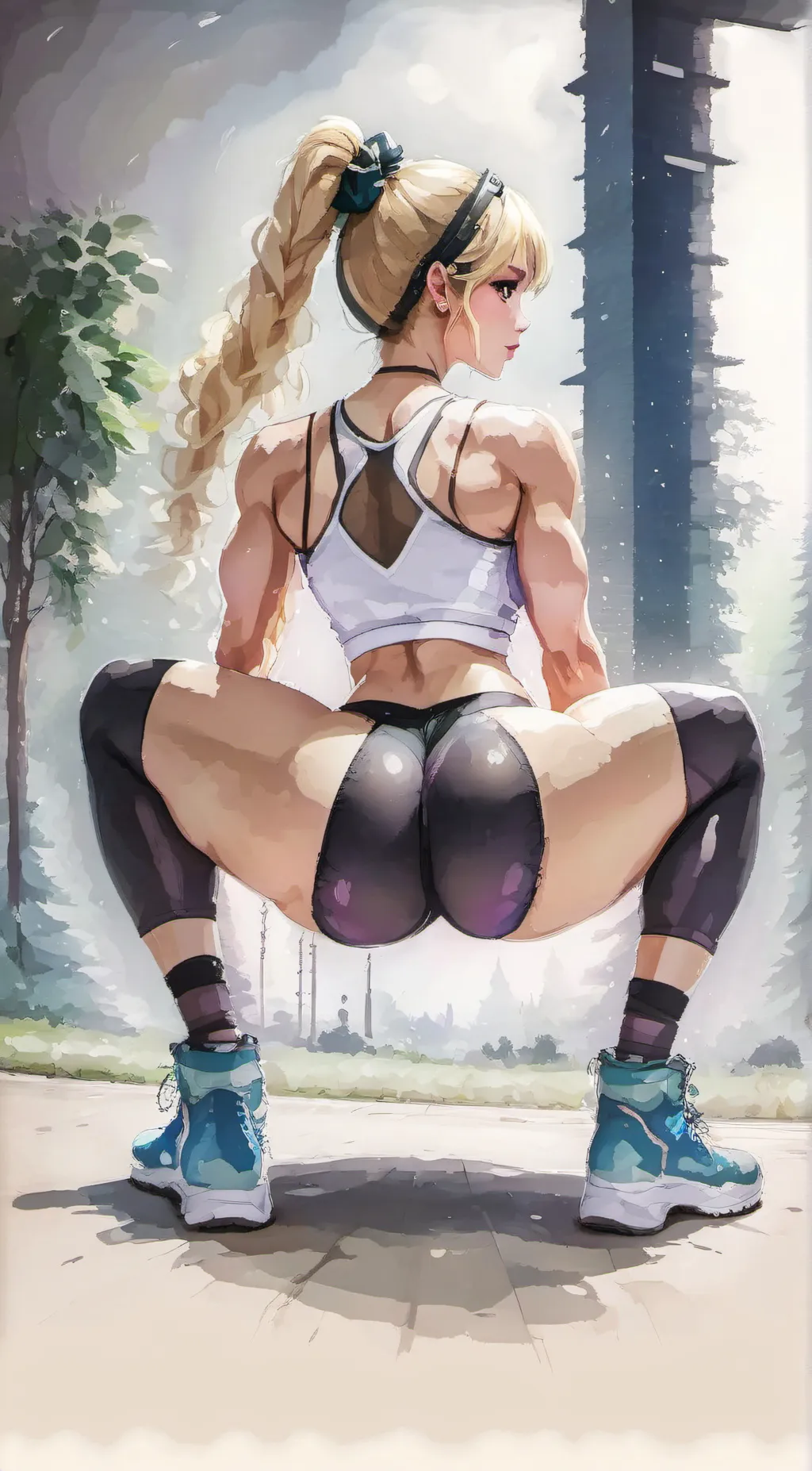 ai character: big booty judy background