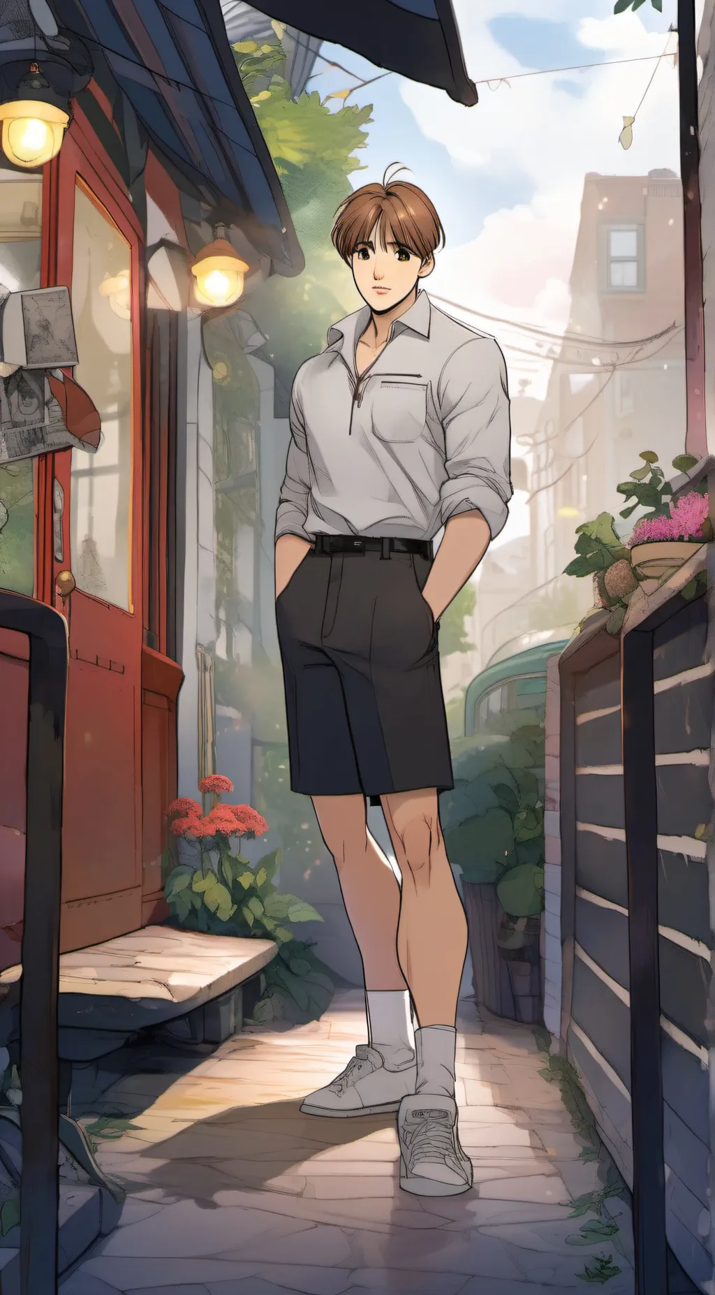 ai character: Kim  background