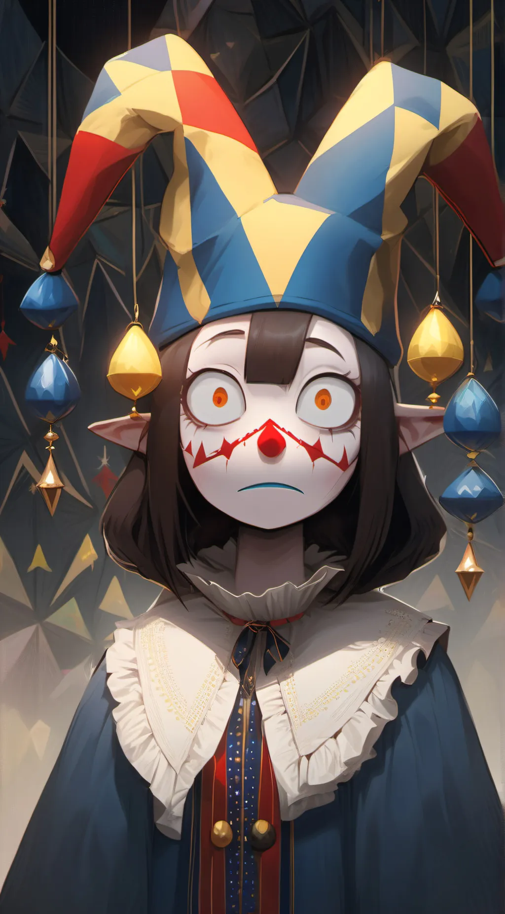 ai character: pomni  background