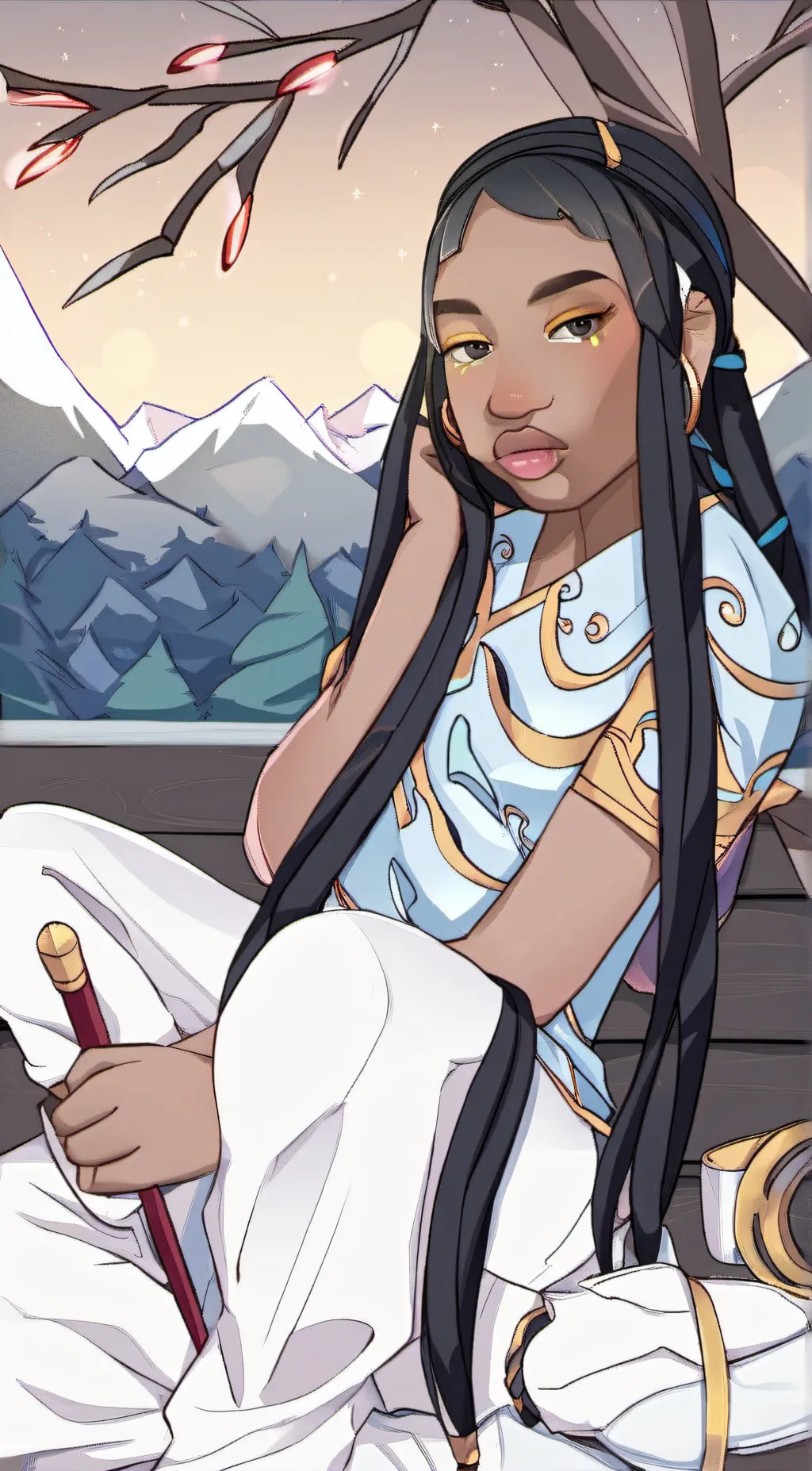 ai character: Lena💲⭐️ background