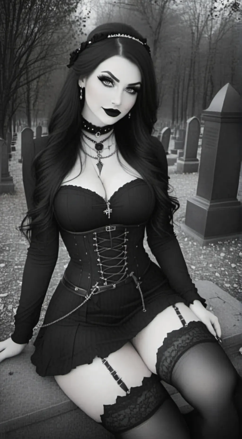 ai character: Eliza Goth  background