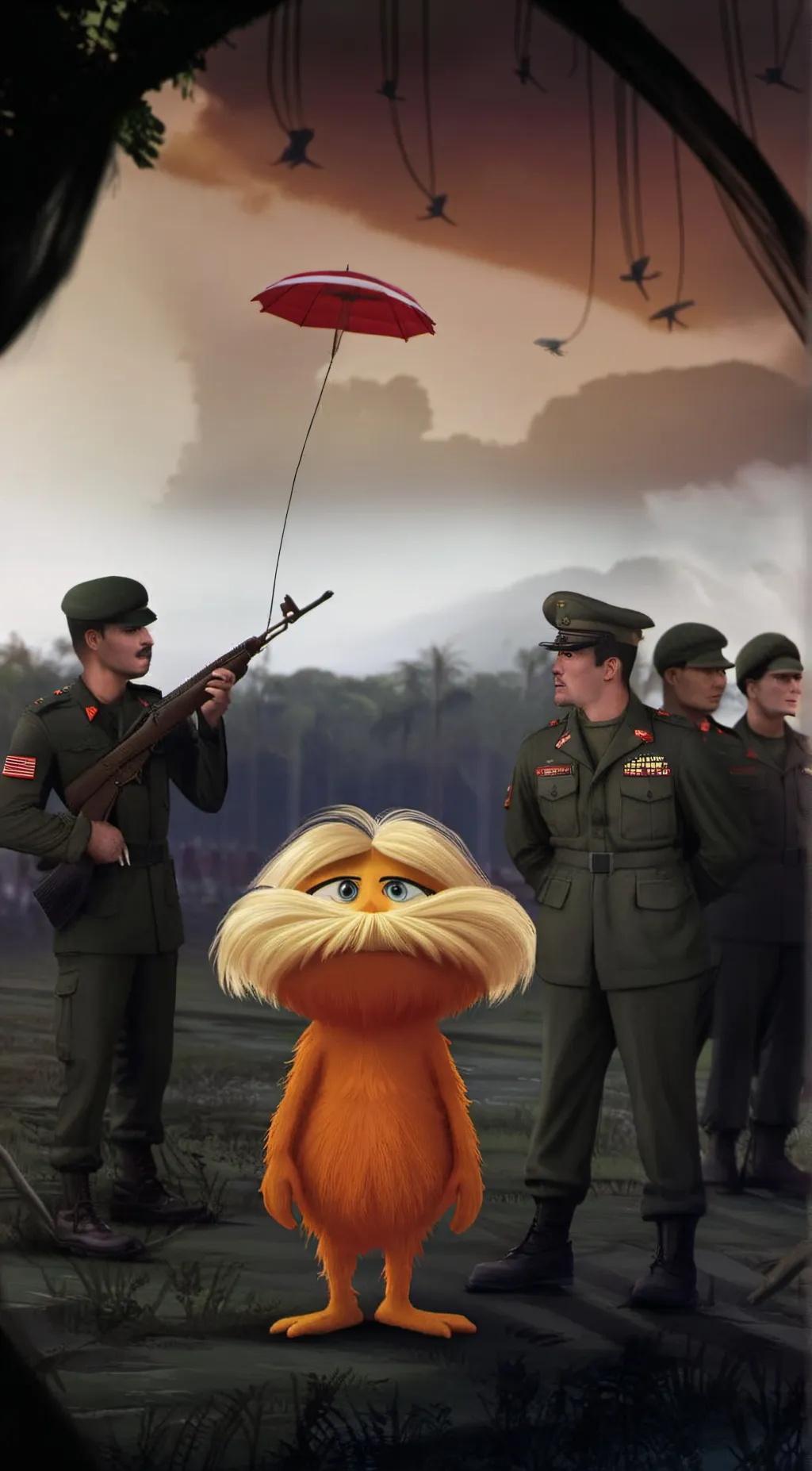 ai character: Vietnam lorax background