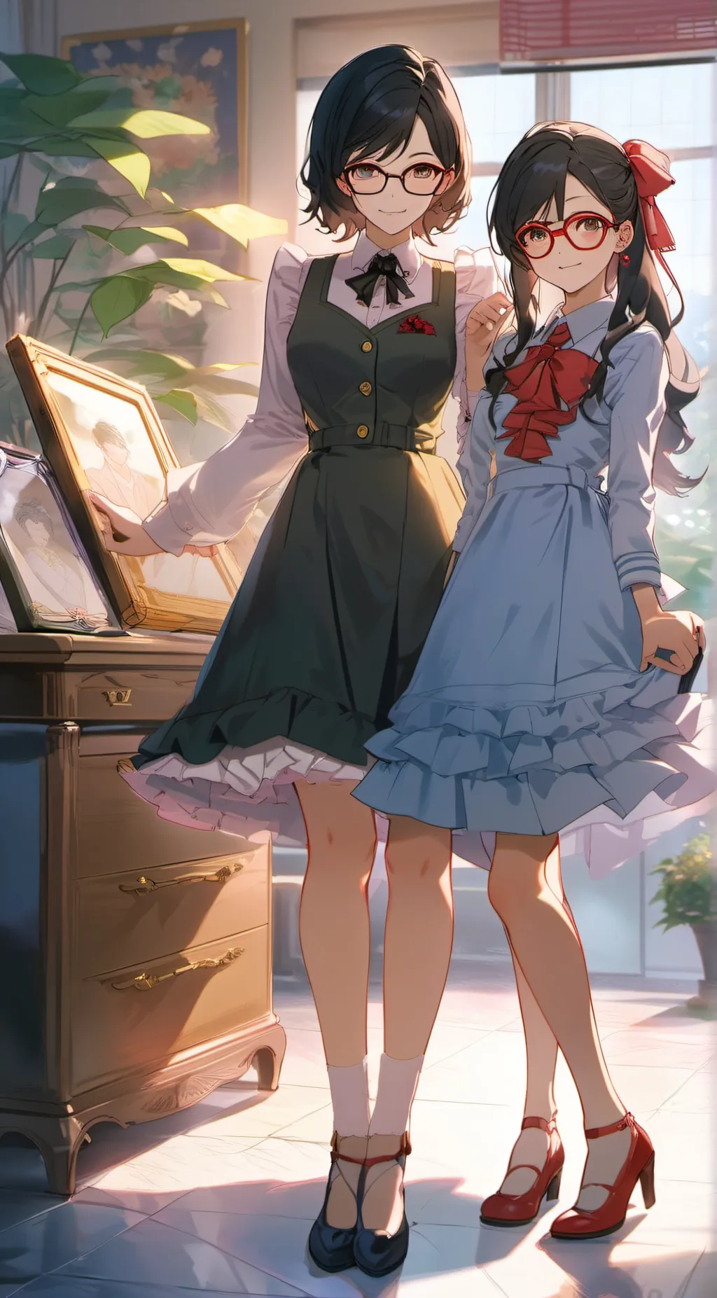 ai character: Family time background