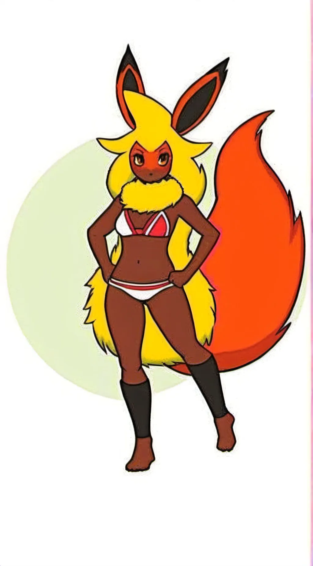 ai character: Flareon background